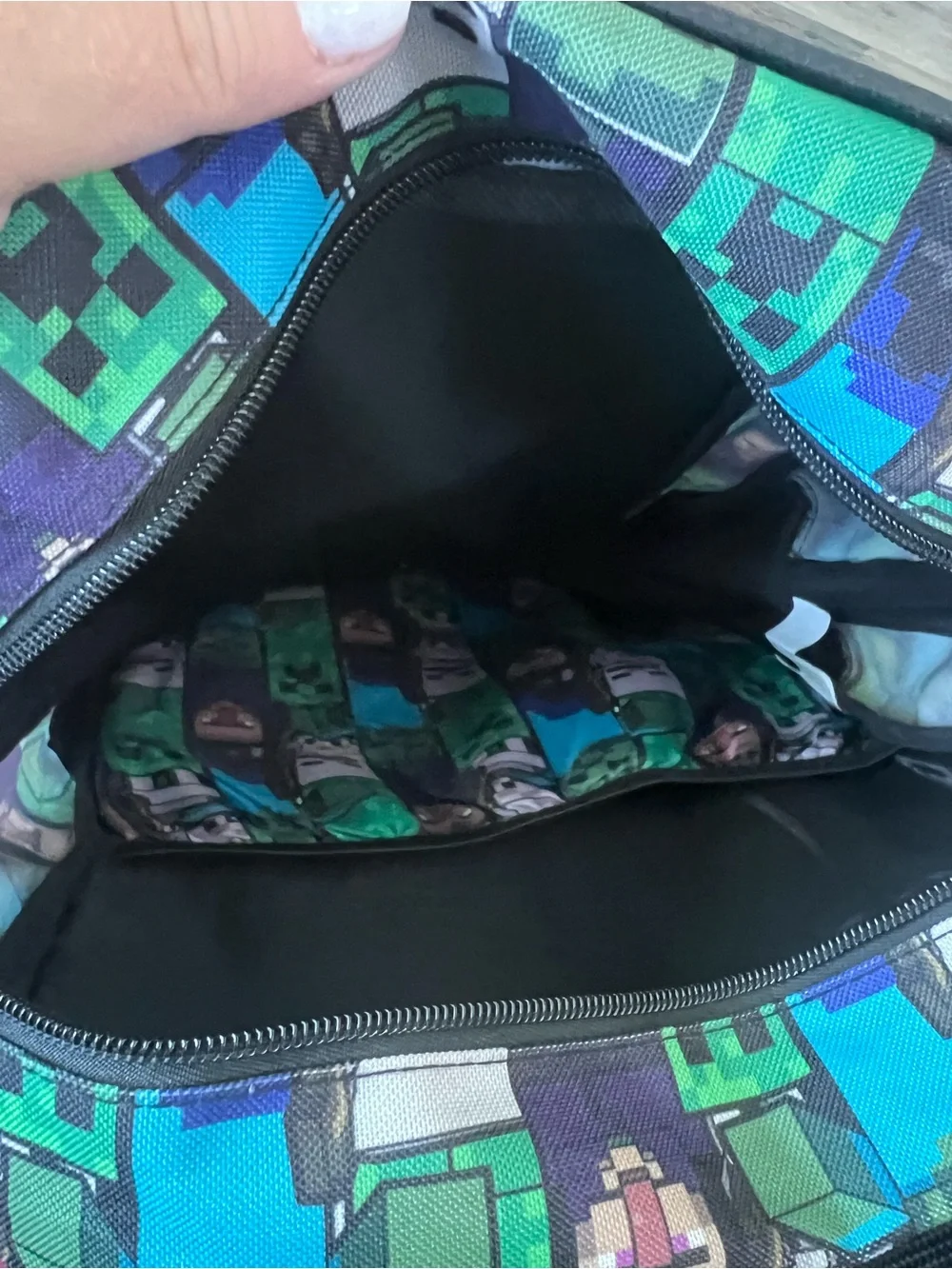 Boys Green Creeper Backpack - Kids School Bag